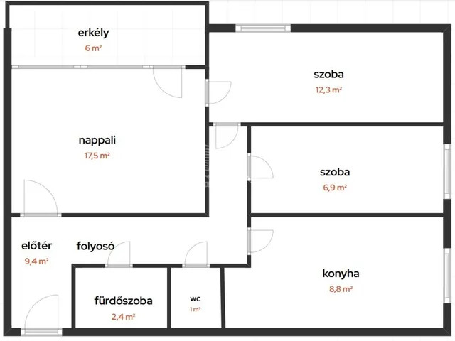 Eladó lakás Budapest XI. kerület, Albertfalva 61 nm