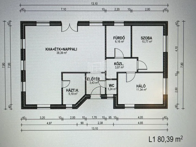 Eladó ház Tordas 80 nm