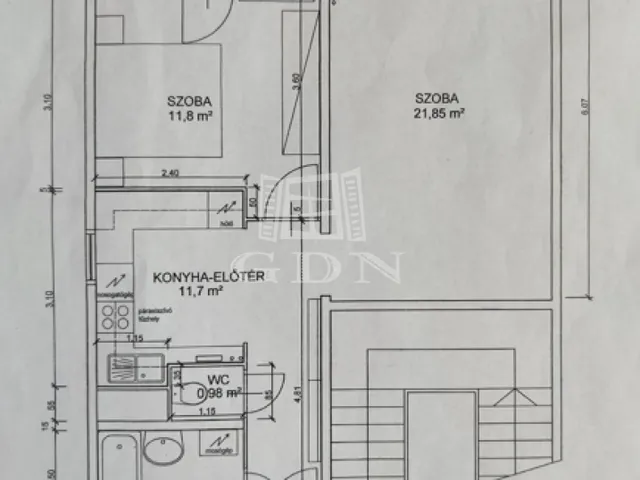 Eladó lakás Szombathely, Derkovits-lakótelep 55 nm