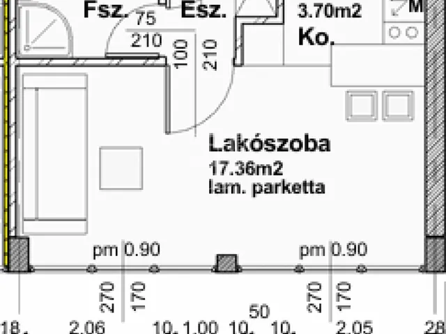Eladó lakás Szombathely 31 nm