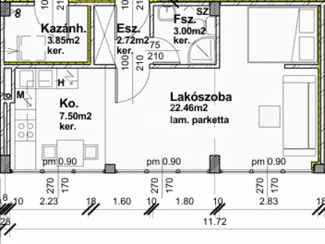 Eladó lakás Szombathely 36 nm