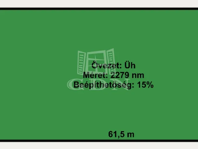 Eladó telek Tura 2279 nm