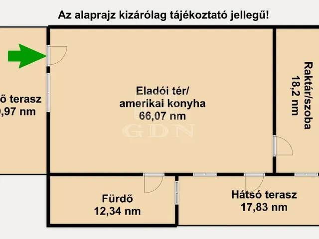 Eladó kereskedelmi és ipari ingatlan Jászkisér 96 nm