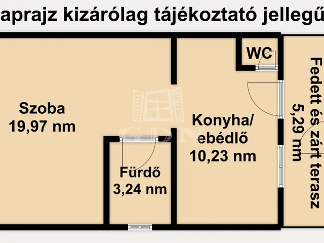 Eladó lakás Aszód, Belváros 34 nm