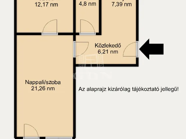 Eladó lakás Gyöngyös, Nyolcvanas lakótelep 52 nm