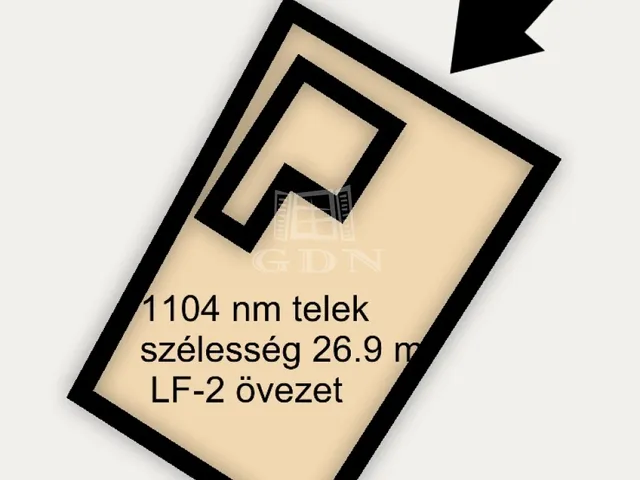 Eladó telek Ceglédbercel 1104 nm