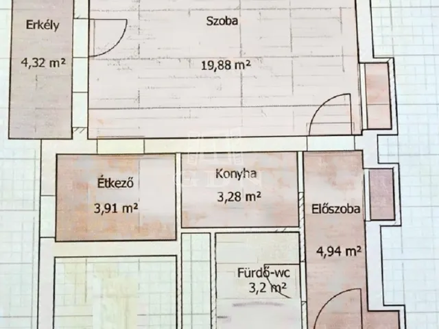 Kiadó lakás Budapest IX. kerület 37 nm