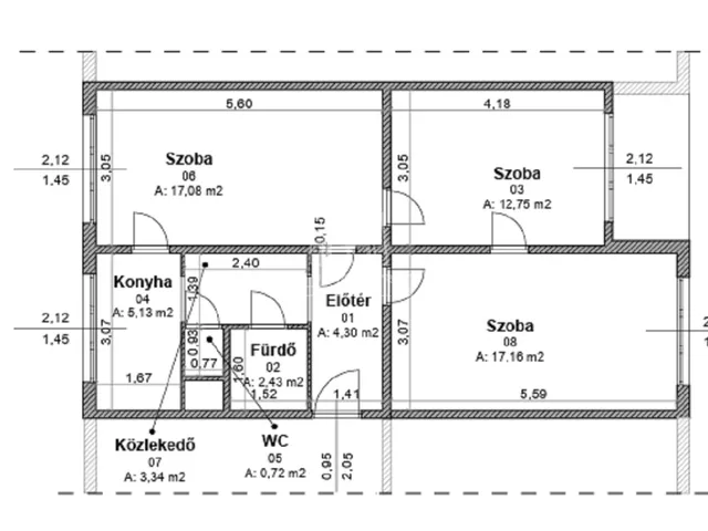 Eladó lakás Budapest III. kerület 65 nm