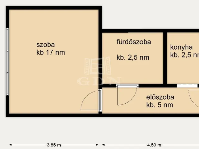 Eladó lakás Budapest XV. kerület, Rákospalota 27 nm