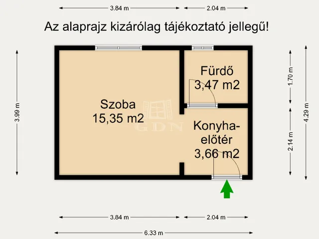 Eladó lakás Budapest XIII. kerület, Angyalföld 22 nm