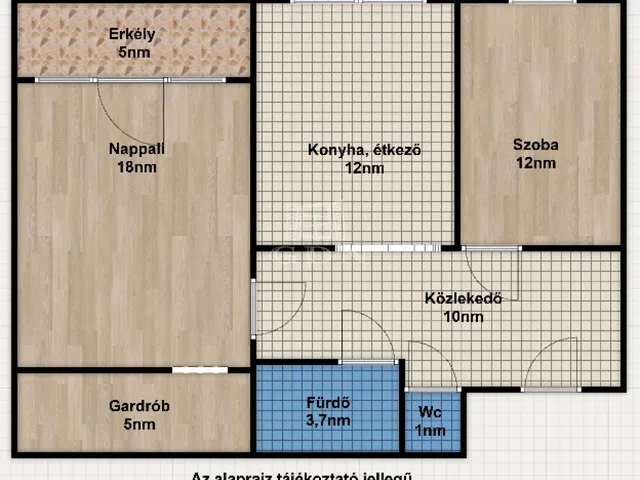 Eladó lakás Budapest III. kerület, Testvérhegy 60 nm
