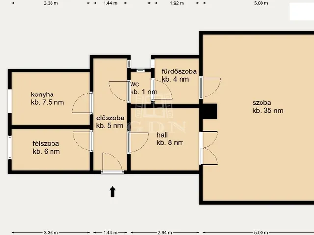 Eladó lakás Budapest I. kerület 69 nm