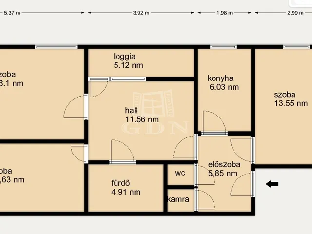 Eladó lakás Budapest II. kerület, Rózsadomb 80 nm