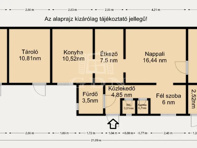 Eladó ház Jobbágyi 73 nm