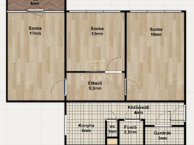 Eladó lakás Budapest XV. kerület, Újpalota 71 nm