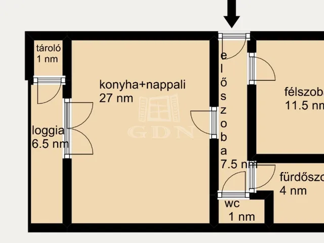 Eladó lakás Budapest IV. kerület 55 nm