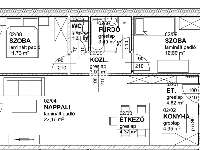 Eladó lakás Kaposvár, Belváros 69 nm