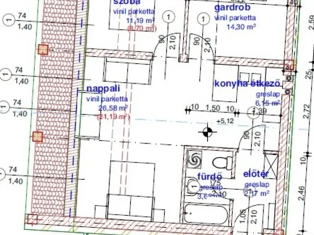 Eladó lakás Kaposvár 57 nm