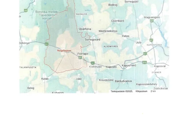 Eladó mezőgazdasági ingatlan Nagybajom 280000 nm