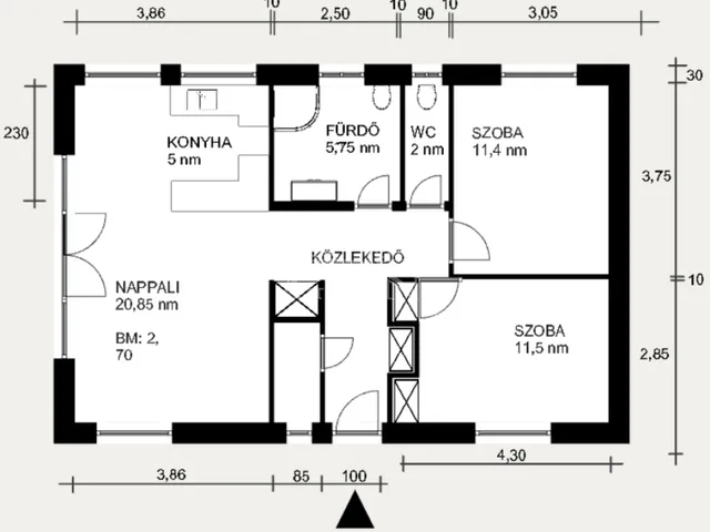 Eladó ház Pócsmegyer 66 nm