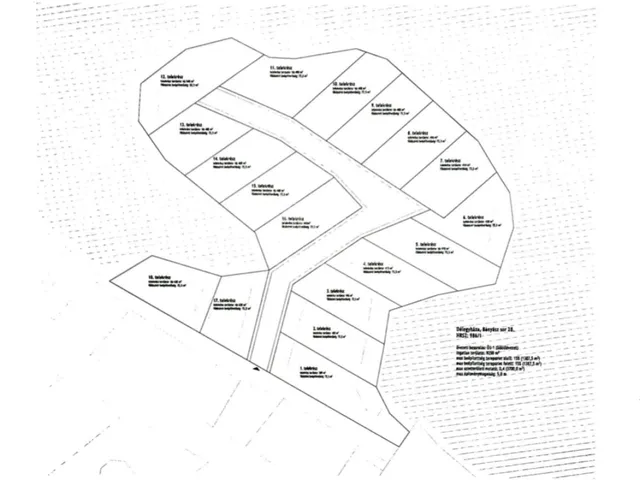 Eladó telek Délegyháza 9250 nm