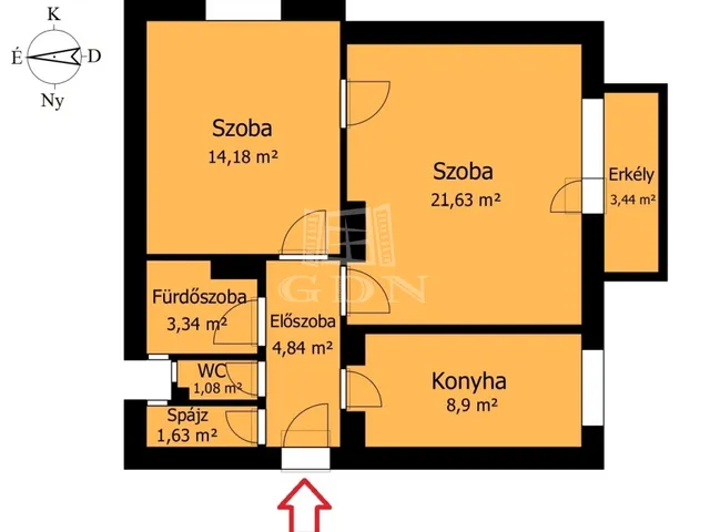 Kiadó lakás Miskolc, Csabai kapu 58 nm