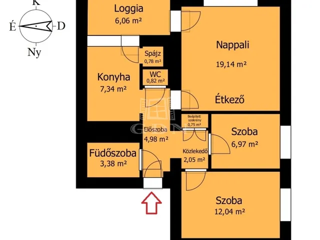 Eladó lakás Miskolc, Hejőcsaba 61 nm