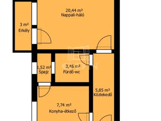 Eladó lakás Miskolc, Győri kapu 37 nm
