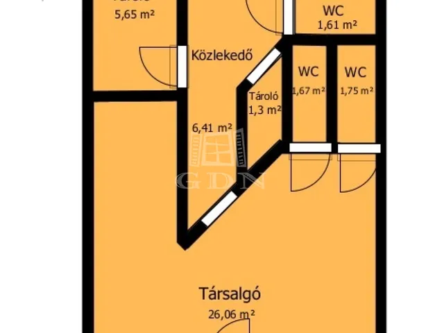 Kiadó kereskedelmi és ipari ingatlan Miskolc, Belváros 45 nm