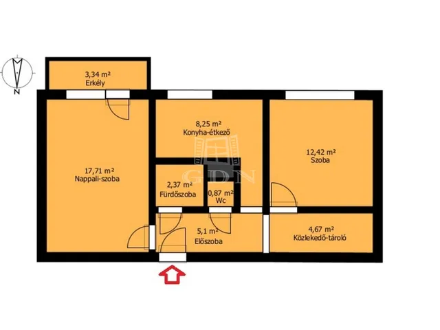 Eladó lakás Miskolc, Avas 55 nm