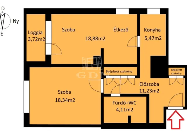 Kiadó lakás Miskolc, Tampere 61 nm