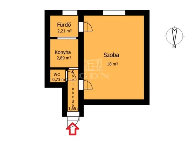 Kiadó lakás Miskolc, Bulgárföld 27 nm