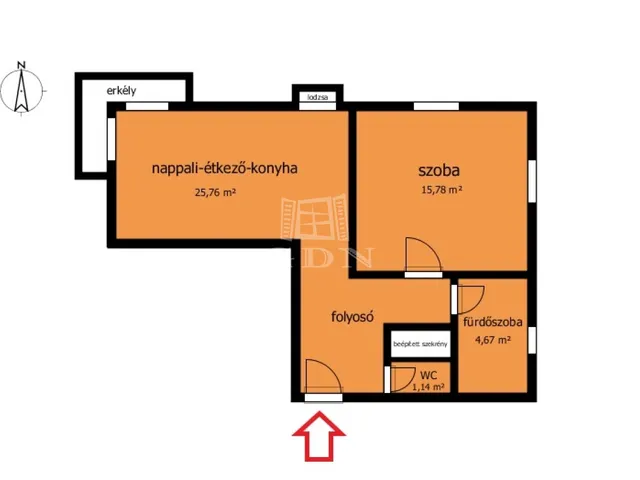 Eladó lakás Sajószentpéter 54 nm