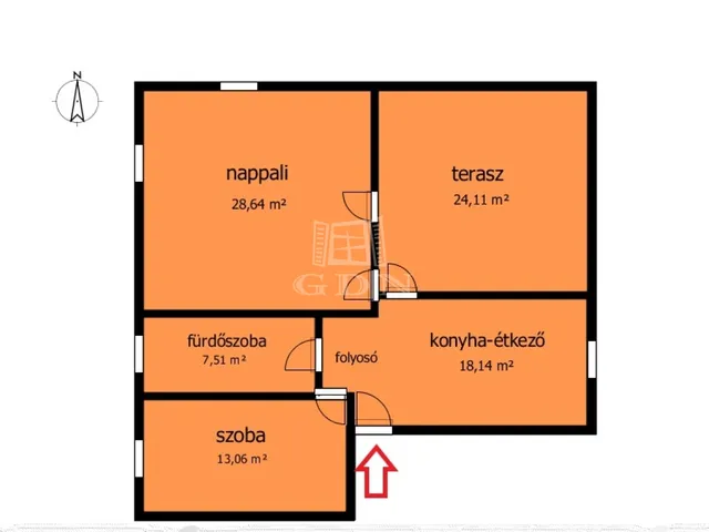 Eladó lakás Sajószentpéter 61 nm