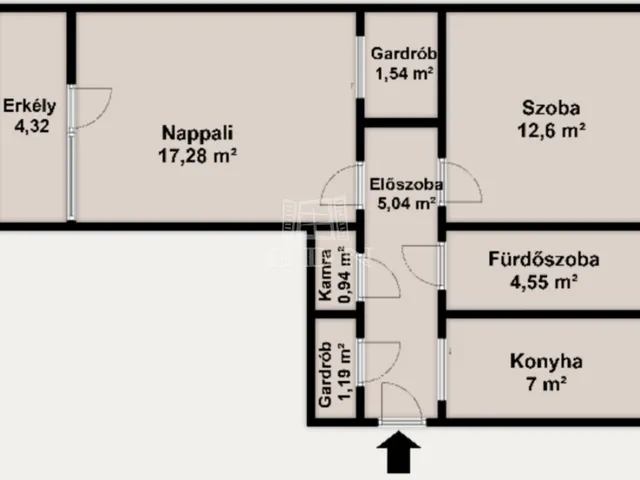 Eladó lakás Budapest IX. kerület 54 nm