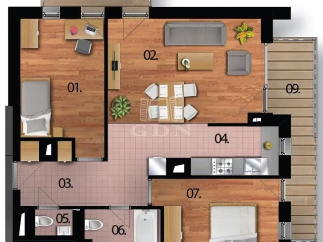 Eladó lakás Budapest XI. kerület, Kelenvölgy 65 nm