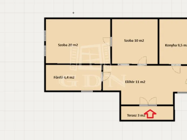 Eladó ház Veresegyház, Alvég 58 nm