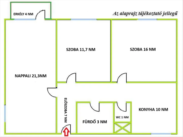Eladó lakás Budapest XV. kerület, Újpalota 70 nm