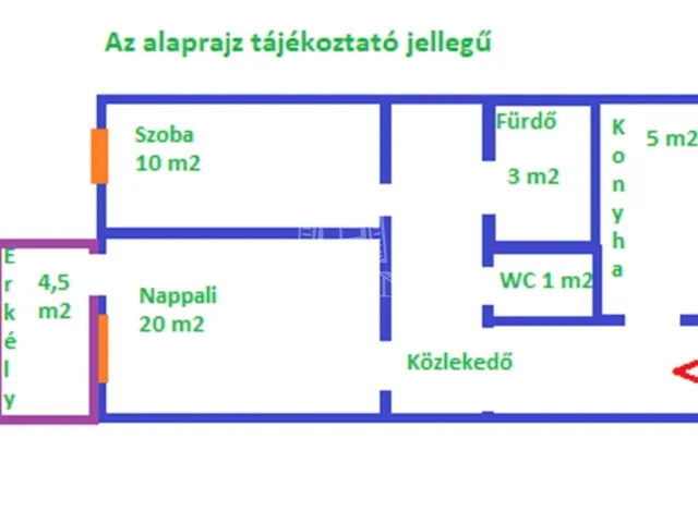 Eladó lakás Budapest VIII. kerület 49 nm