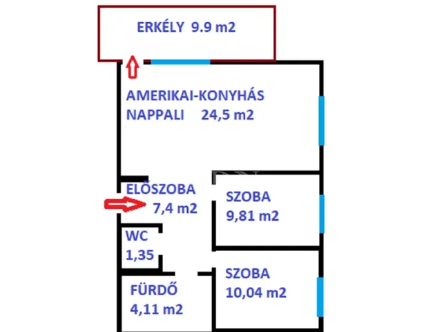 Eladó lakás Budapest X. kerület 60 nm