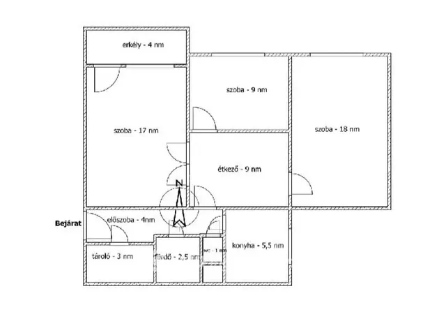 Eladó lakás Budapest IV. kerület 71 nm