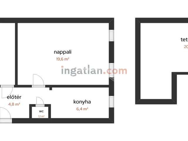 Eladó lakás Budapest IV. kerület 61 nm