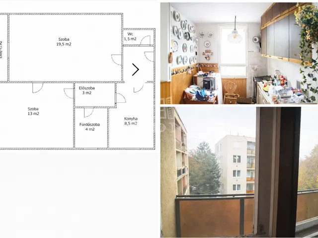 Eladó lakás Budapest XVI. kerület, Mátyásföld 54 nm