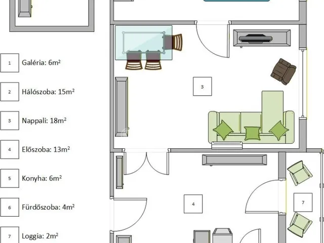 Eladó lakás Budapest VII. kerület 56 nm