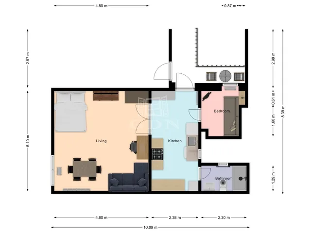 Eladó lakás Budapest VI. kerület 44 nm