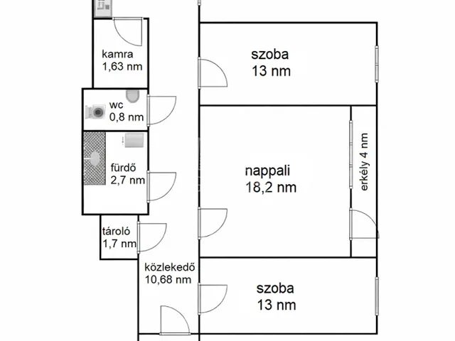 Eladó lakás Budapest XX. kerület 70 nm