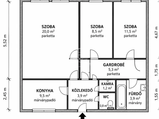 Eladó lakás Budapest XIV. kerület 55 nm