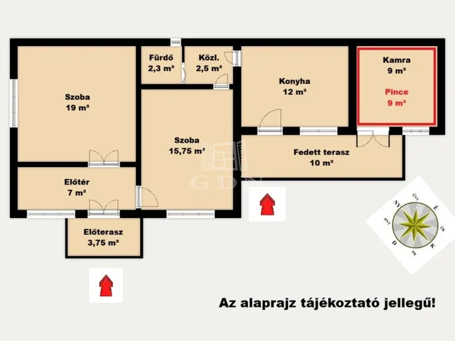 Eladó ház Pilis 59 nm