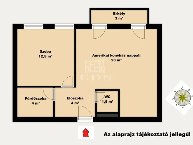 Eladó lakás Budapest XIII. kerület, Angyalföld 45 nm