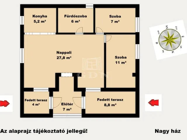 Eladó ház Nyáregyháza 100 nm